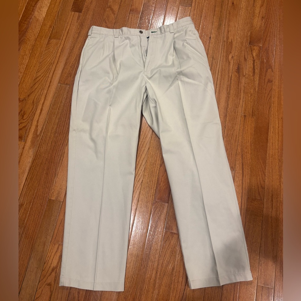Tommy Hilfiger Men's Light Cream Dress Pants